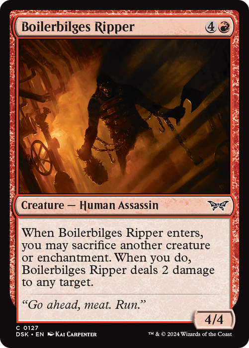 Boilerbilges Ripper (DSK-127) - Duskmourn: House of Horror Foil - for just $0.01! 