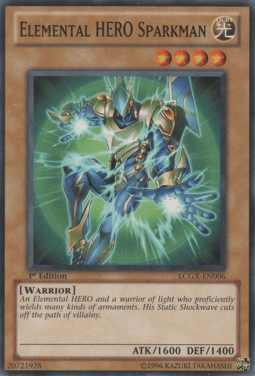 Elemental HERO Sparkman [LCGX-EN006] Common - for just $0.20! 