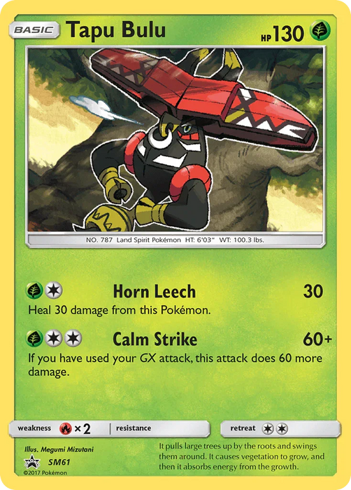 Tapu Bulu (SM61) [Sun & Moon: Black Star Promos] - for just $0.55! 