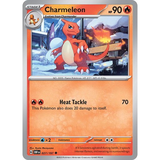 Charmeleon (027/197) [Scarlet & Violet: Obsidian Flames] - Just $0.05! Shop now at Retro Gaming of Denver