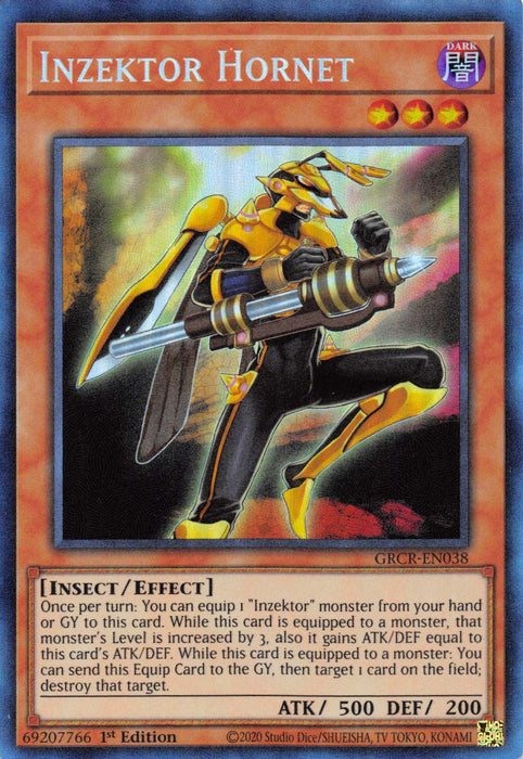 Inzektor Hornet [GRCR-EN038] Collector's Rare - for just $2! 