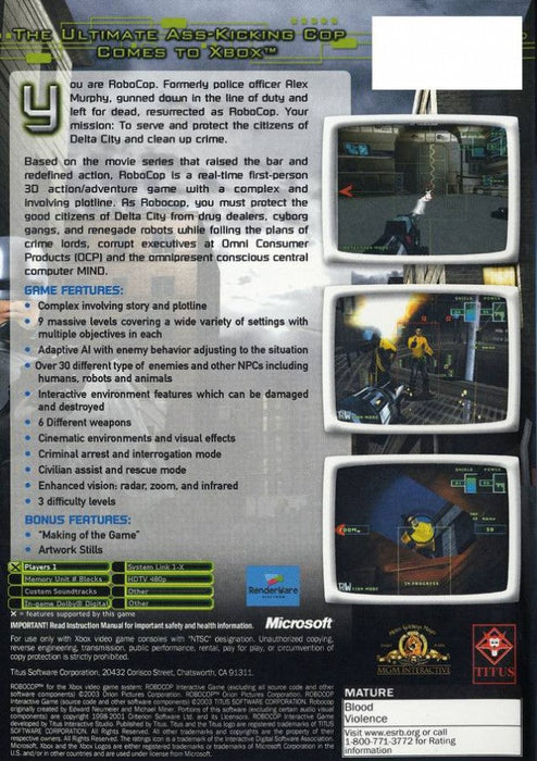 RoboCop – Xbox (XBOX) - for just $39.99! 