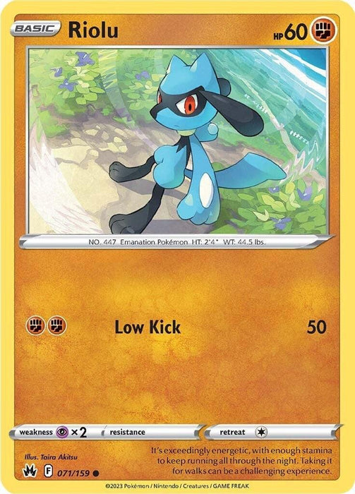 Riolu (071/159) [Sword & Shield: Crown Zenith] - for just $0.10! 