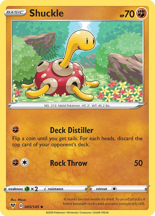 Shuckle (085/185) [Sword & Shield: Vivid Voltage] - for just $0.10! 