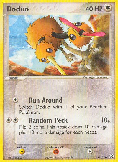 Doduo (62/112) [EX: FireRed & LeafGreen] - Just $0.15! Shop now at Retro Gaming of Denver