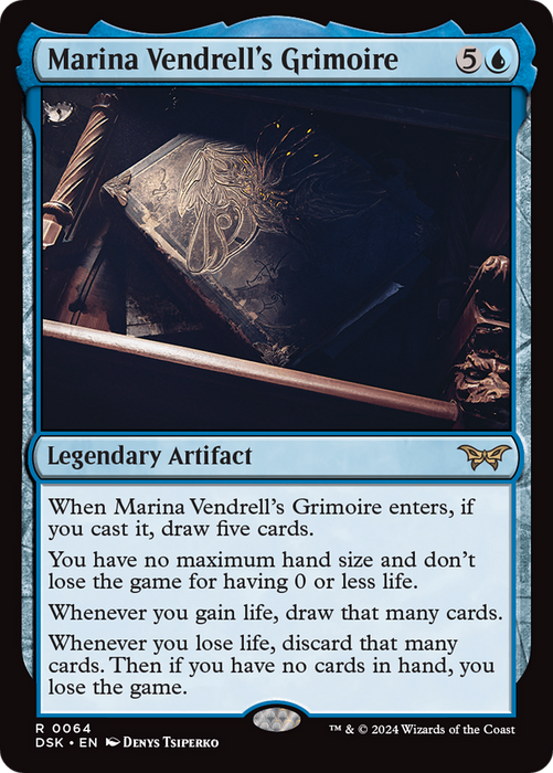 Marina Vendrell's Grimoire (DSK-064) - Duskmourn: House of Horror - for just $0.07! 