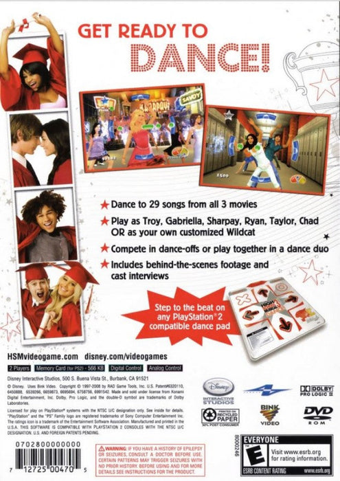Disney High School Musical 3: Senior Year Dance! – PlayStation 2 (PS2) - for just $2.99! 