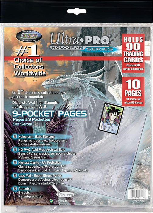 Ultra PRO: Platinum Hologram 9-Pocket Pages - 11-Holes (10-Pack) - for just $0! 