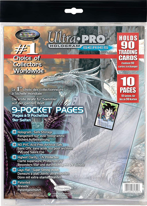 Ultra PRO: Platinum Hologram 9-Pocket Pages - 11-Holes (10-Pack) - for just $0! 