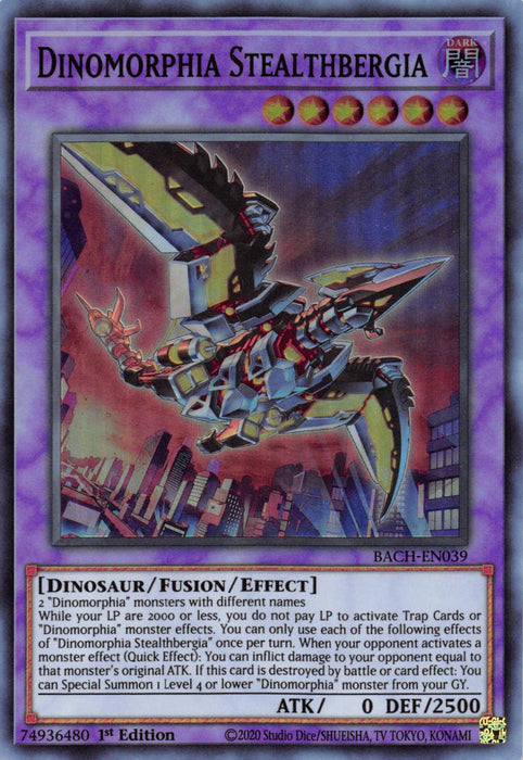 Dinomorphia Stealthbergia [BACH-EN039] Super Rare - for just $0.10! 