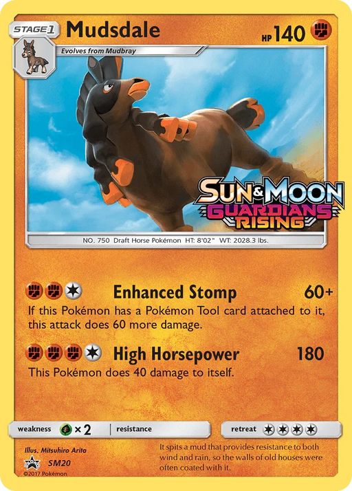 Mudsdale (SM20) [Sun & Moon: Black Star Promos] - for just $2.40! 