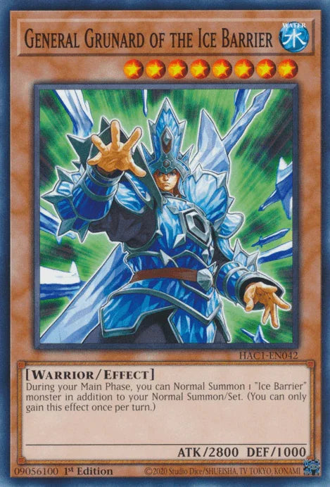 General Grunard of the Ice Barrier [HAC1-EN042] Common - for just $0.10! 