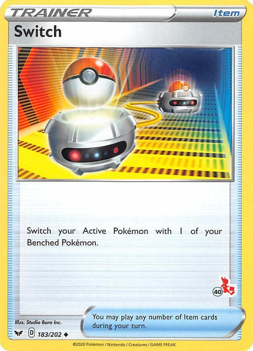 Switch (183/202) (Cinderace Stamp #40) [Battle Academy 2022] - for just $0.10! 
