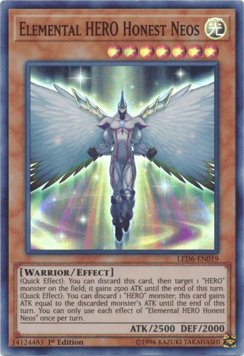 Elemental Hero Honest Neos [LED6-EN019] Super Rare - for just $0.20! 