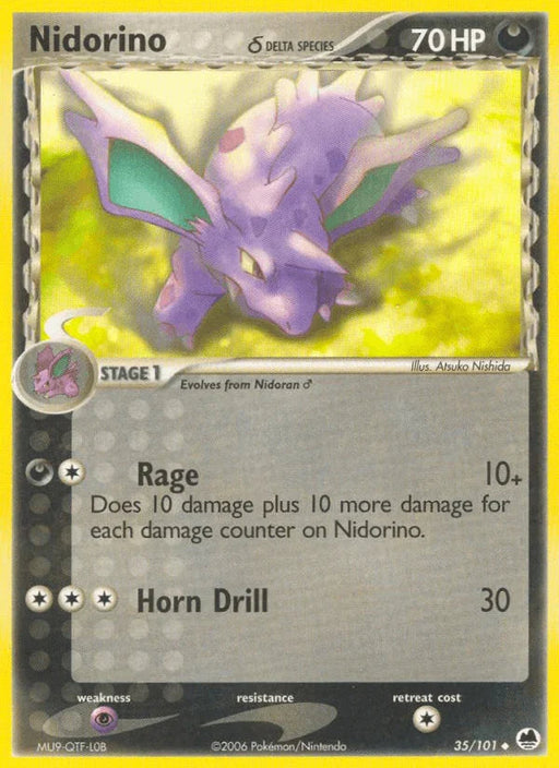 Nidorino (35/101) (Delta Species) [EX: Dragon Frontiers] - for just $0.55! 