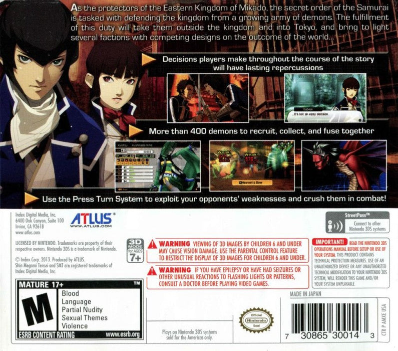 Shin Megami Tensei IV – Nintendo 3DS (3DS) - for just $49.99! 