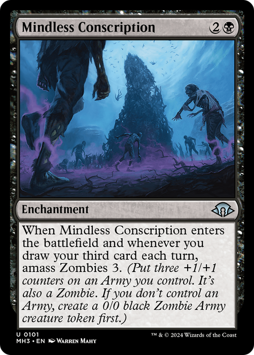 Mindless Conscription (MH3-101) - Modern Horizons 3 - for just $0.05! 