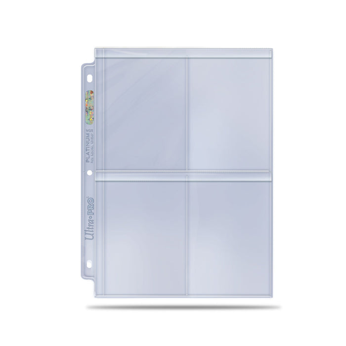 Ultra PRO: Platinum Hologram 4-Pocket Secure Pages - 3-Holes (for Toploaders - 100-Pack) - Just $0! Shop now at Retro Gaming of Denver