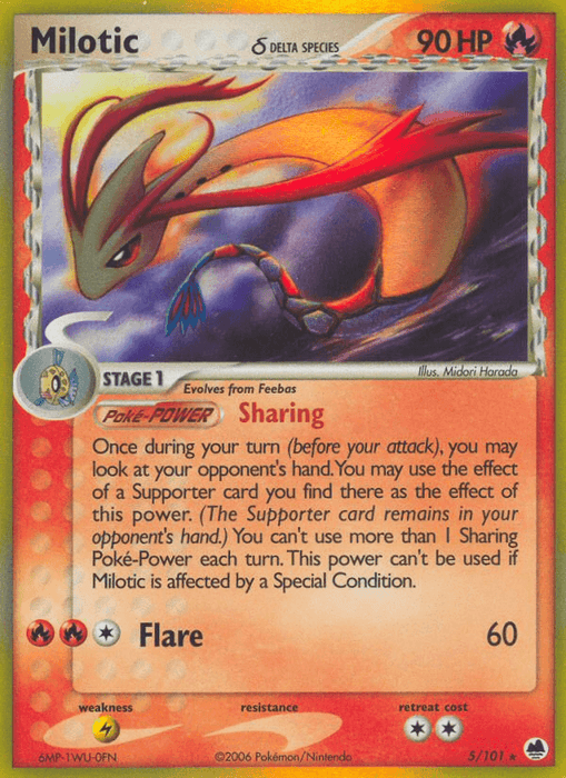 Milotic (5/101) (Delta Species) [EX: Dragon Frontiers] - for just $27.35! 