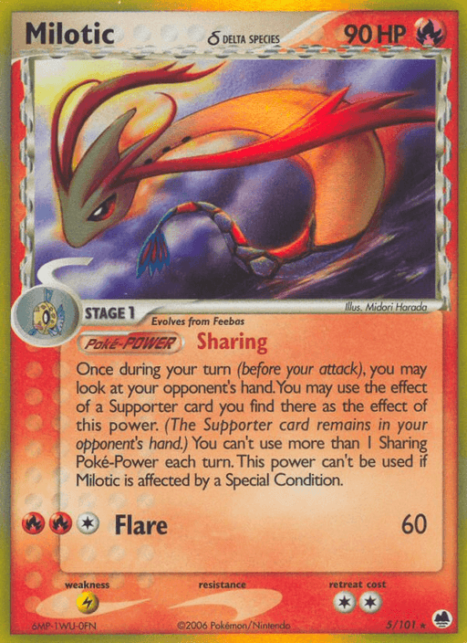 Milotic (5/101) (Delta Species) [EX: Dragon Frontiers] - for just $27.35! 
