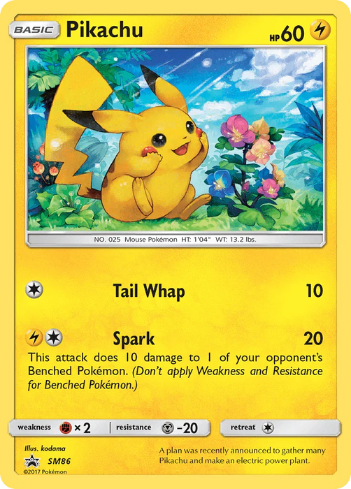 Pikachu (SM86) [Sun & Moon: Black Star Promos] - for just $9.15! 