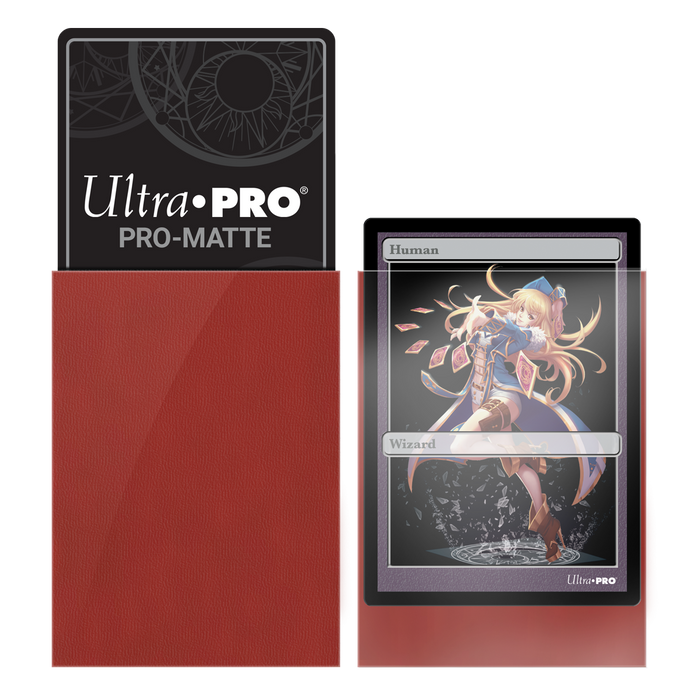 Ultra PRO: Small 60ct Sleeves - PRO-Matte (Red) - Just $0! Shop now at Retro Gaming of Denver