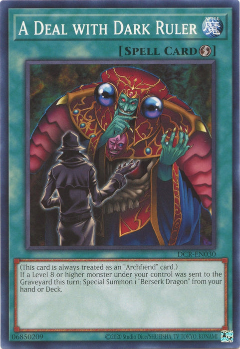 A Deal with Dark Ruler (25th Anniversary) [DCR-EN030] Common - for just $0.10! 