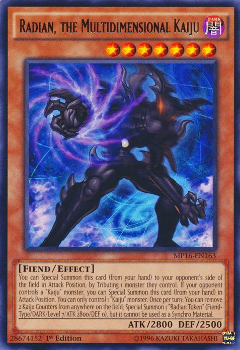 Radian, the Multidimensional Kaiju [MP16-EN163] Rare - for just $0.10! 