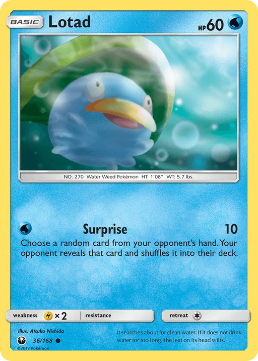 Lotad (36/168) [Sun & Moon: Celestial Storm] - for just $0.10! 