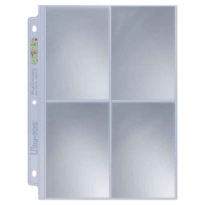 Ultra PRO: Platinum Hologram 4-Pocket Pages - 3-Holes (25-Pack) - for just $0! 