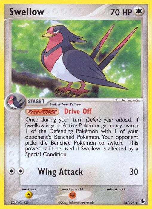 Swellow (46/109) [EX: Ruby & Sapphire] - for just $0.55! 