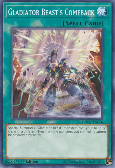 Gladiator Beast's Comeback [CHIM-EN056] Common - for just $0.10! 