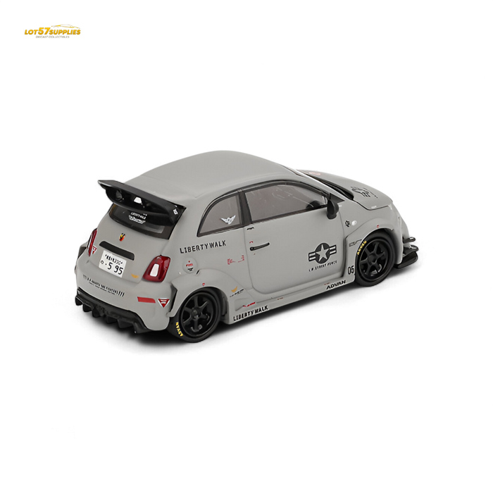 Mini-GT Abarth 595 LB-WORKS x Abas Works Grey 1:64 - for just $18.99! 