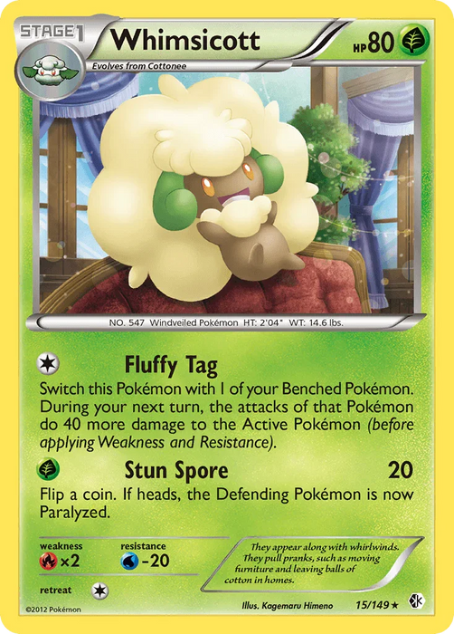 Whimsicott (15/149) [Black & White: Boundaries Crossed] - for just $0.20! 