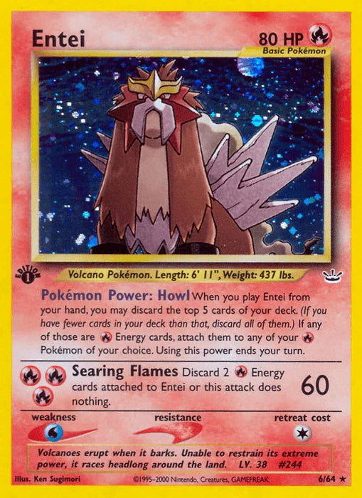 Entei (6/64) [Neo Revelation 1st Edition] - for just $130! 