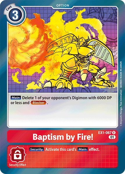 Baptism by Fire! [EX1-067] [Classic Collection] - Just $0.09! Shop now at Retro Gaming of Denver