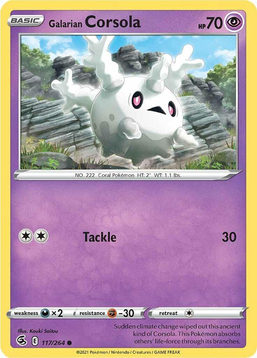 Galarian Corsola (117/264) [Sword & Shield: Fusion Strike] - for just $0.10! 