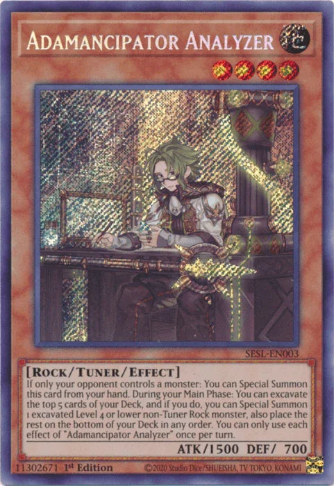 Adamancipator Analyzer [SESL-EN003] Secret Rare - for just $0.30! 