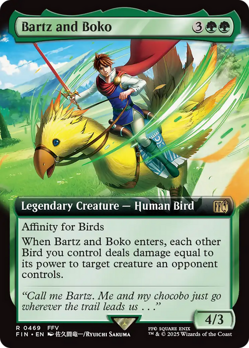 Bartz and Boko (FIN-469) - FINAL FANTASY: (Extended Art) Foil - for just $2.42! 