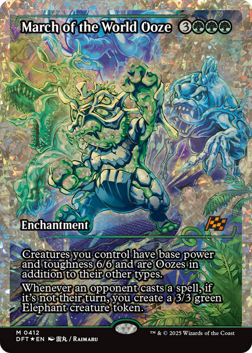 March of the World Ooze (DFT-412) - Aetherdrift: (Showcase, enchantment) Foil - for just $11.69! 