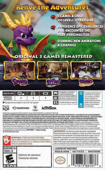 Spyro: Reignited Trilogy – Nintendo Switch (NS) - for just $17.99! 