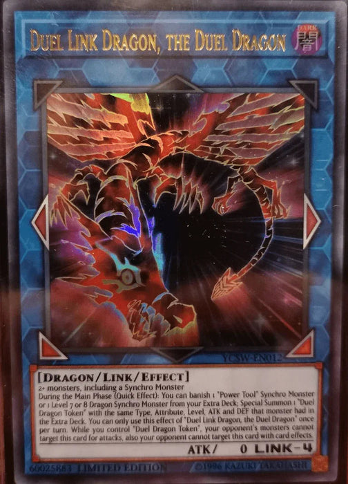 Duel Link Dragon, the Duel Dragon [YCSW-EN012] Ultra Rare - for just $10000! 