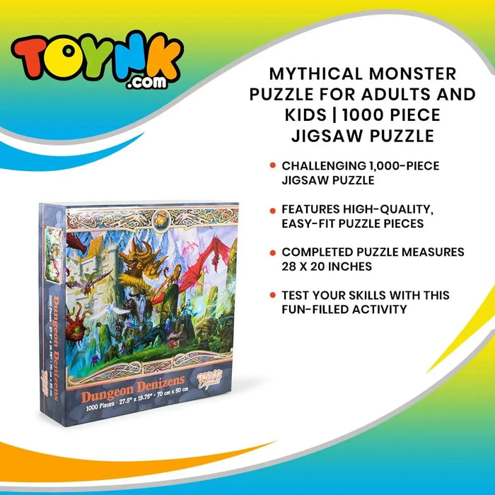 Dragon Denizens 1000 Piece Jigsaw Puzzle Toynk - for just $19.99! 