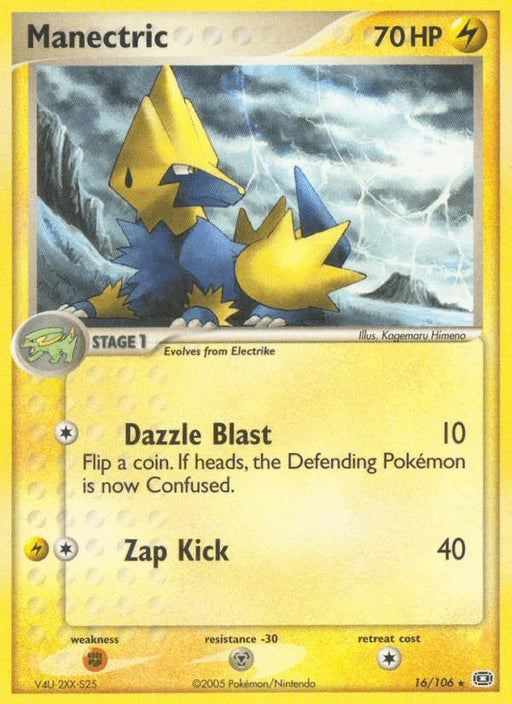 Manectric (16/106) [EX: Emerald] - for just $0.95! 