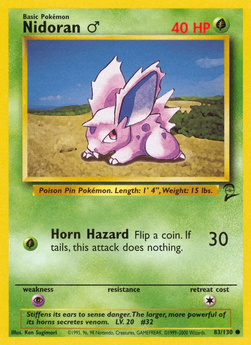 Nidoran (83/130) (Male) [Base Set 2] - for just $0.35! 