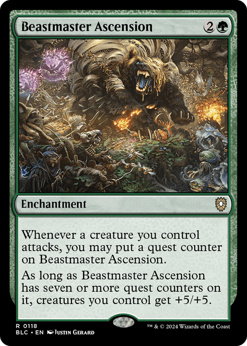 Beastmaster Ascension (BLC-118) - Bloomburrow Commander - for just $1.28! 