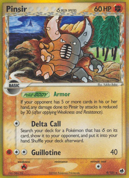 Pinsir (9/101) (Delta Species) [EX: Dragon Frontiers] - for just $9.50! 