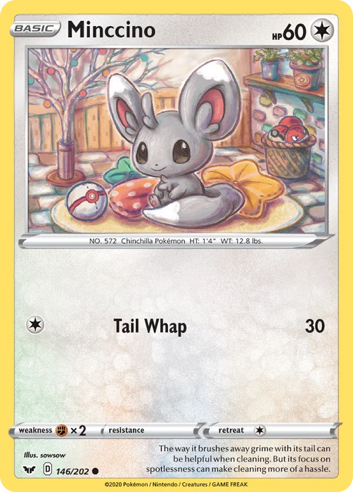 Minccino (146/202) [Sword & Shield: Base Set] - for just $0.10! 