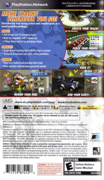 ModNation Racers  – PlayStation Portable (PSP) - for just $0! 