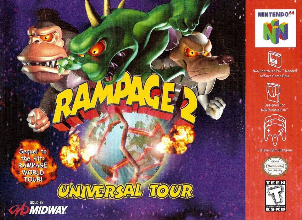 Rampage 2: Universal Tour – Nintendo 64 (N64) - for just $34.99! 